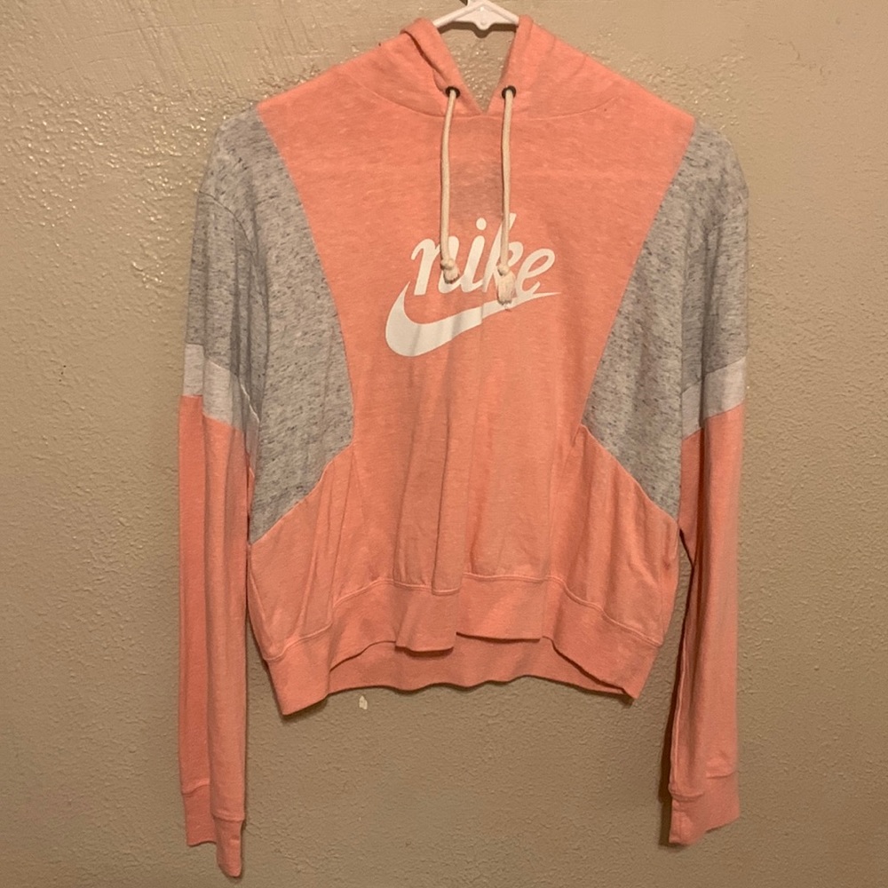 Pink Nike Long-Sleeve Tee W/Hood